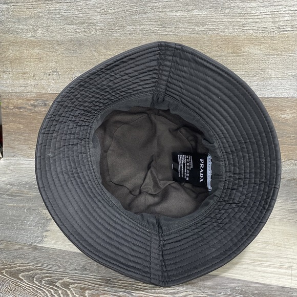 Prada Black Nylon Bucket Hat Women's One Size Fits Most - Picture 7 of 8